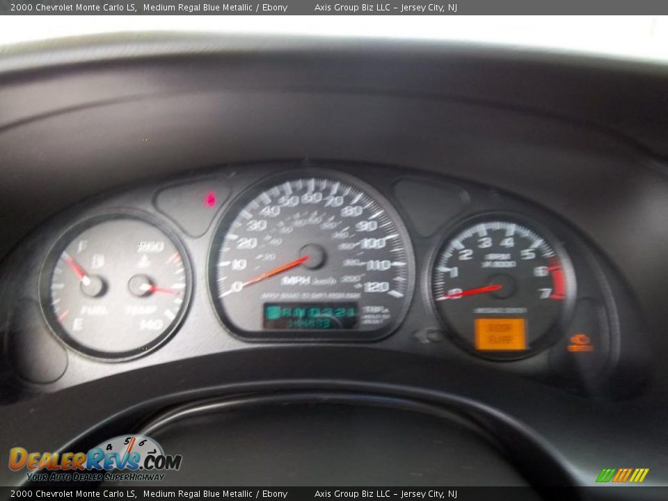 2000 Chevrolet Monte Carlo LS Medium Regal Blue Metallic / Ebony Photo #12