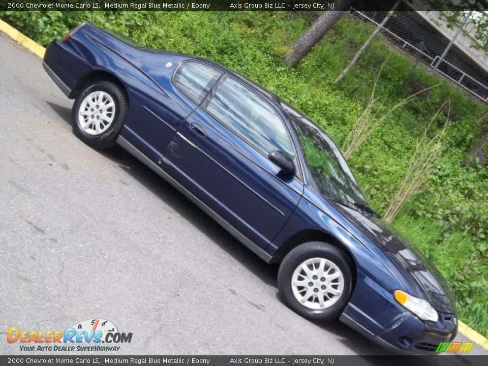 2000 Chevrolet Monte Carlo LS Medium Regal Blue Metallic / Ebony Photo #19