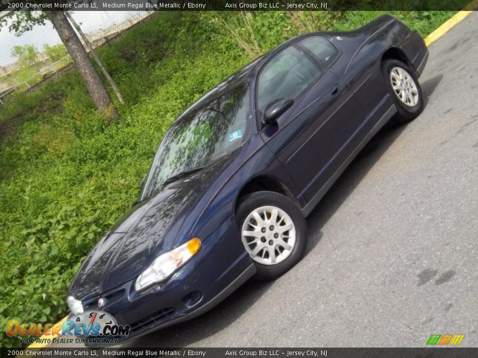 2000 Chevrolet Monte Carlo LS Medium Regal Blue Metallic / Ebony Photo #20