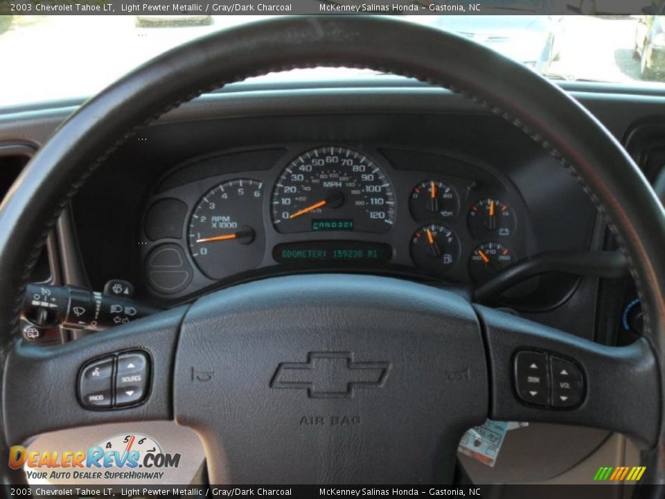 2003 Chevrolet Tahoe LT Light Pewter Metallic / Gray/Dark Charcoal Photo #13