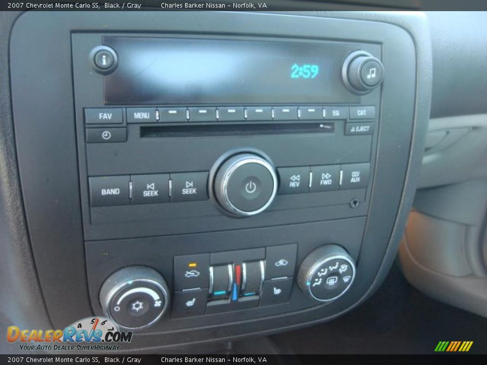 2007 Chevrolet Monte Carlo SS Black / Gray Photo #12