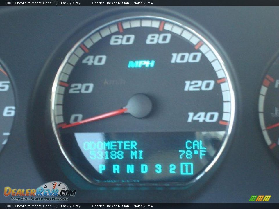 2007 Chevrolet Monte Carlo SS Black / Gray Photo #14