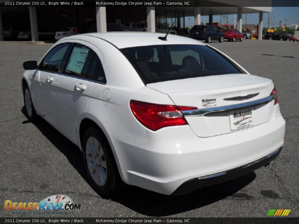 2011 Chrysler 200 LX Bright White / Black Photo #2