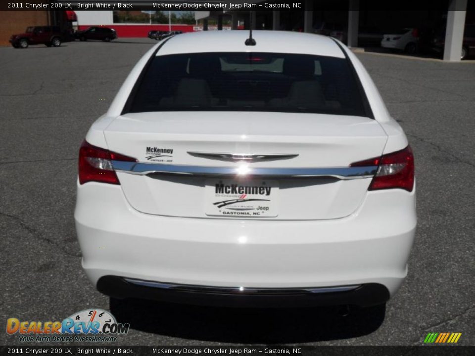 2011 Chrysler 200 LX Bright White / Black Photo #3