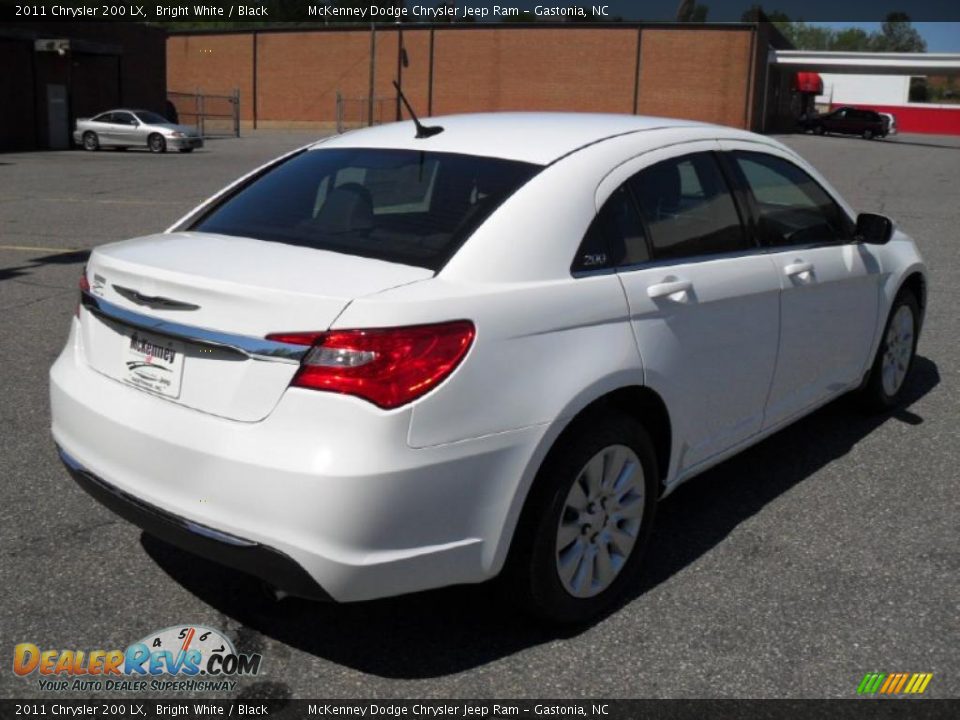 2011 Chrysler 200 LX Bright White / Black Photo #4
