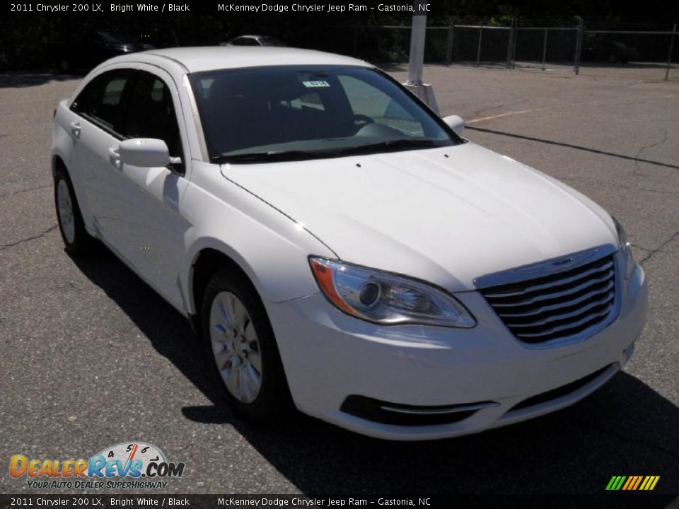 2011 Chrysler 200 LX Bright White / Black Photo #5