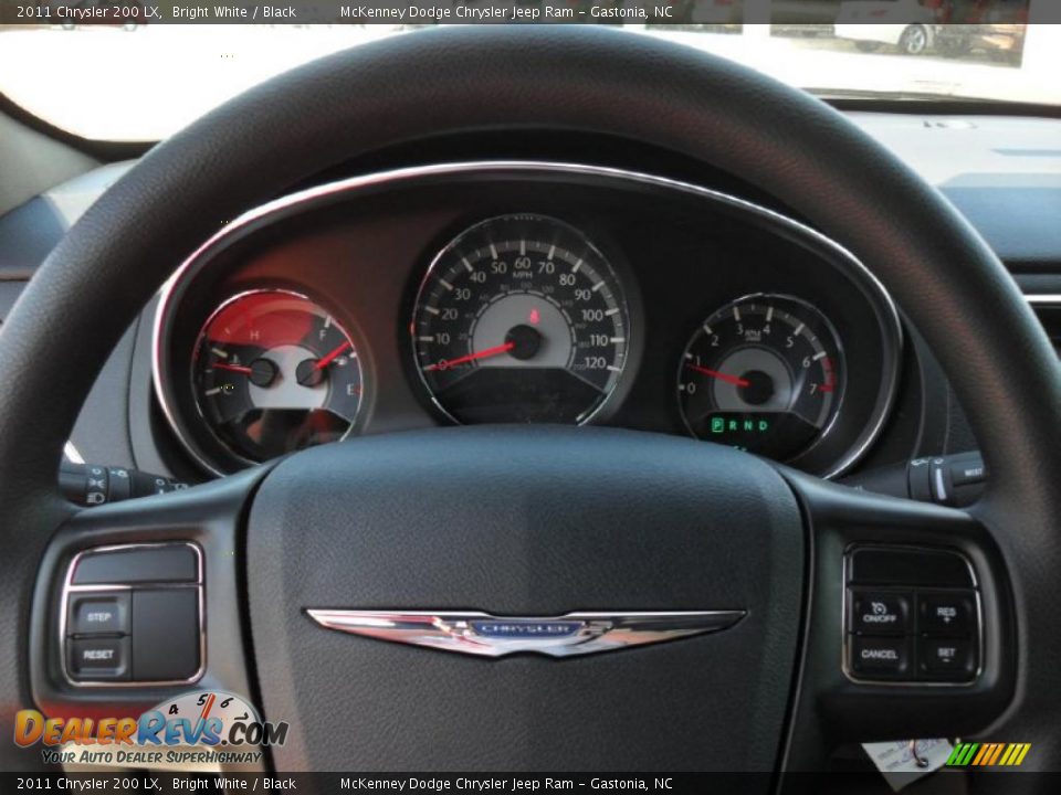 2011 Chrysler 200 LX Bright White / Black Photo #11