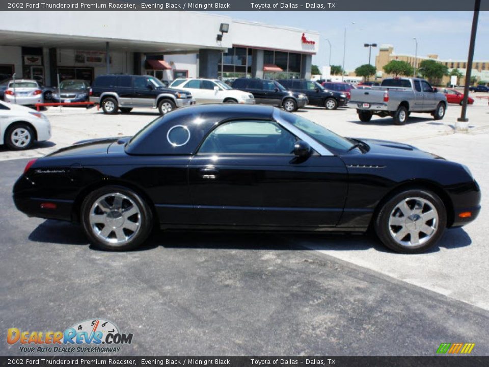 2002 Ford Thunderbird Premium Roadster Evening Black / Midnight Black Photo #5