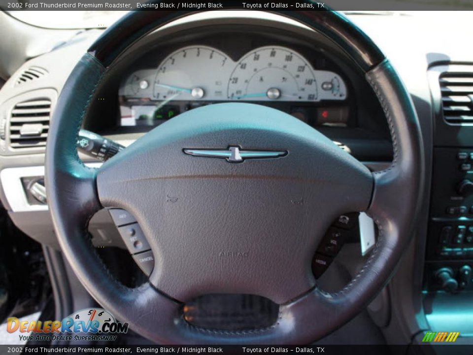 2002 Ford Thunderbird Premium Roadster Steering Wheel Photo #13