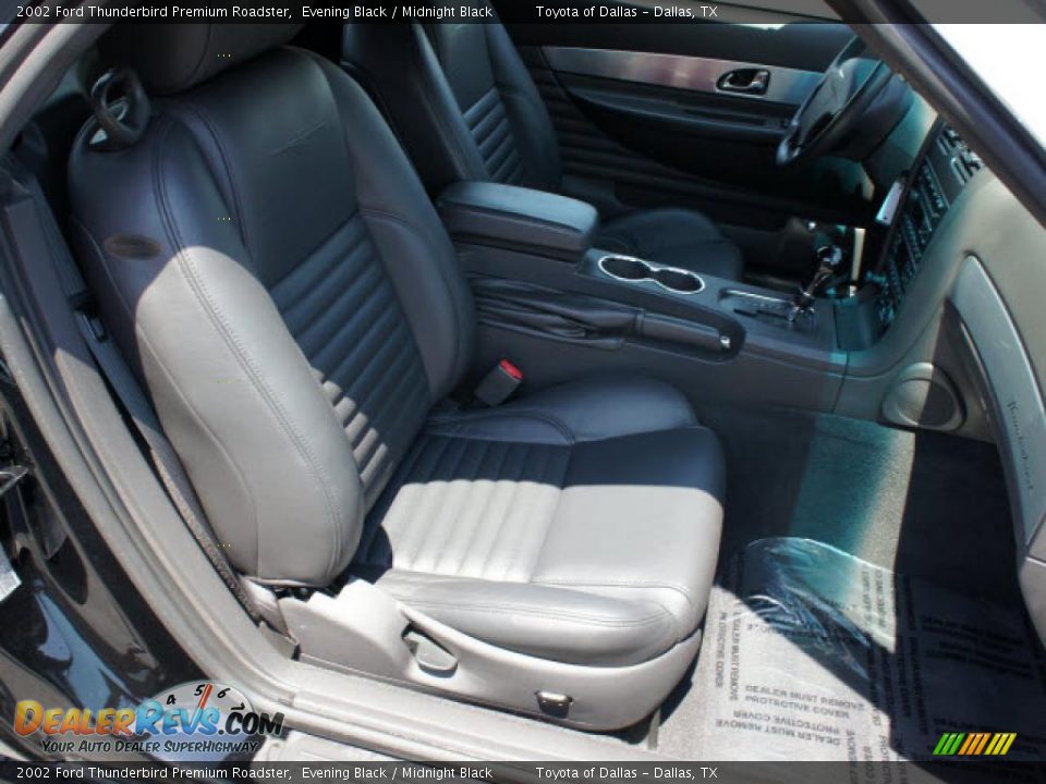 Midnight Black Interior - 2002 Ford Thunderbird Premium Roadster Photo #16