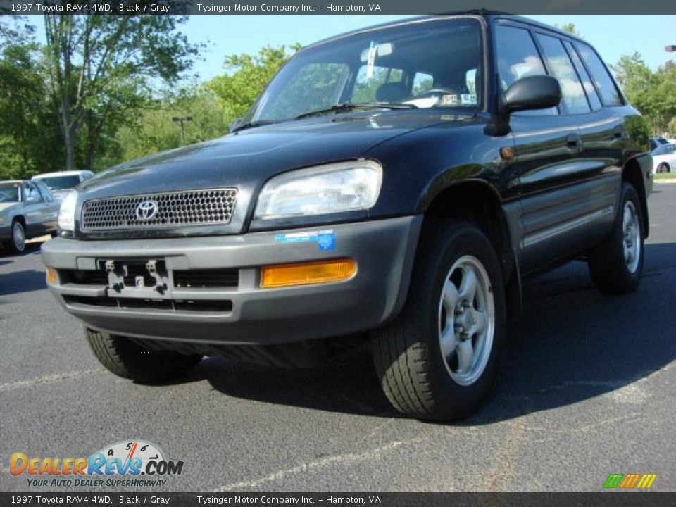 1997 Toyota RAV4 4WD Black / Gray Photo #1