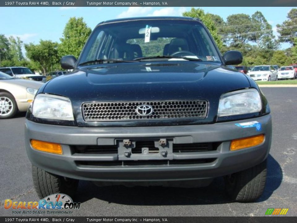 1997 Toyota RAV4 4WD Black / Gray Photo #7