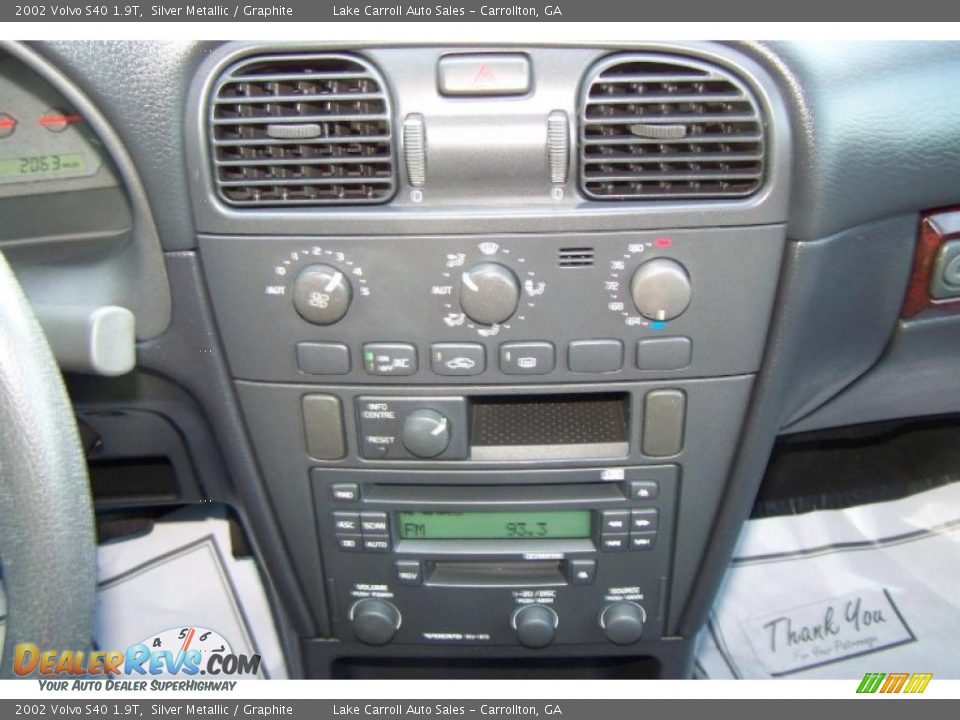 2002 Volvo S40 1.9T Silver Metallic / Graphite Photo #7