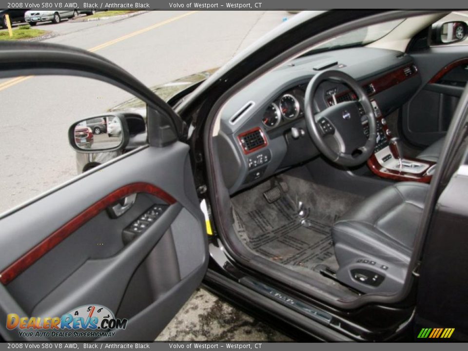 Anthracite Black Interior - 2008 Volvo S80 V8 AWD Photo #11