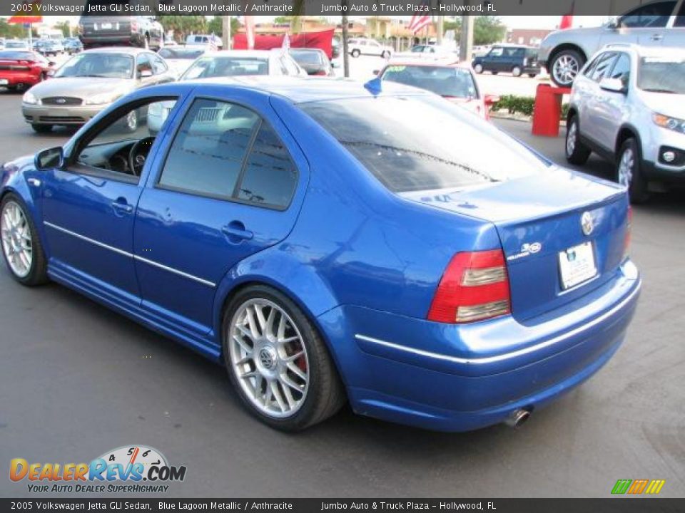 2005 Volkswagen Jetta GLI Sedan Blue Lagoon Metallic / Anthracite Photo #7