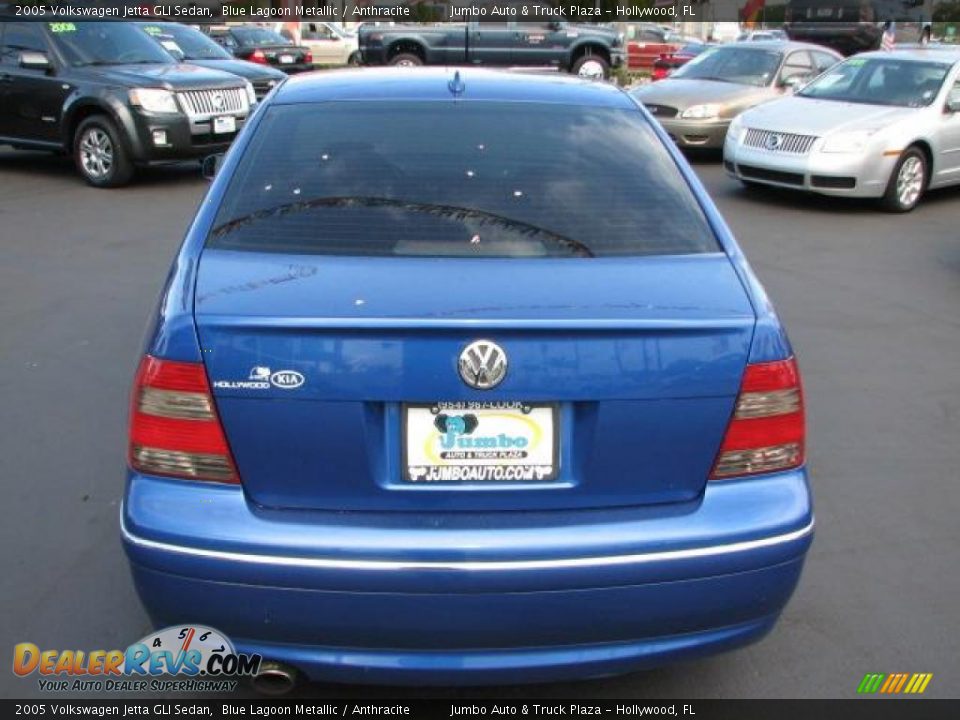 2005 Volkswagen Jetta GLI Sedan Blue Lagoon Metallic / Anthracite Photo #9