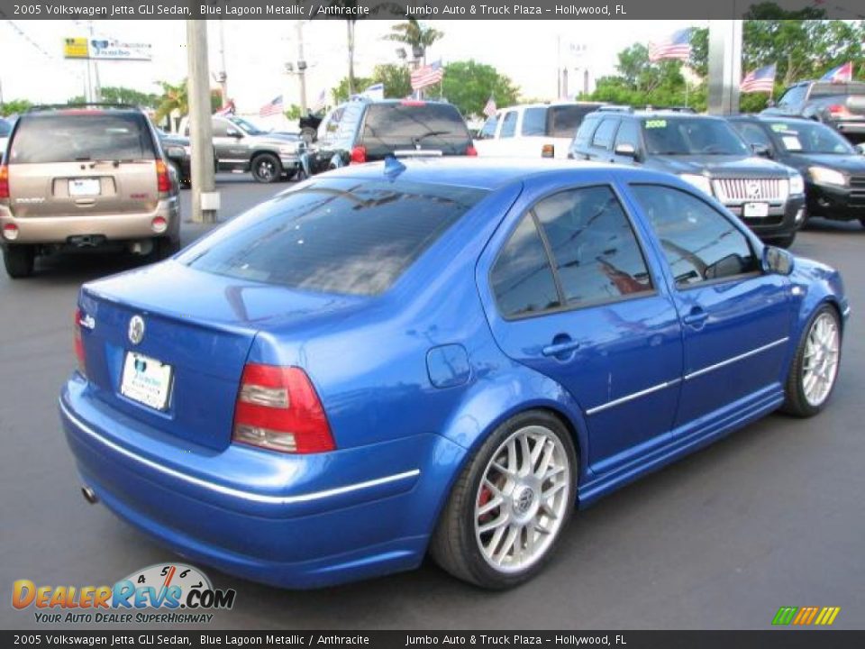 2005 Volkswagen Jetta GLI Sedan Blue Lagoon Metallic / Anthracite Photo #11