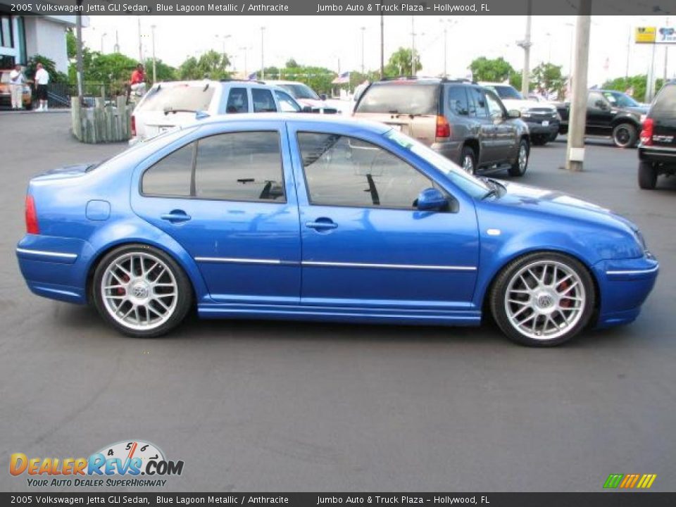 2005 Volkswagen Jetta GLI Sedan Blue Lagoon Metallic / Anthracite Photo #12