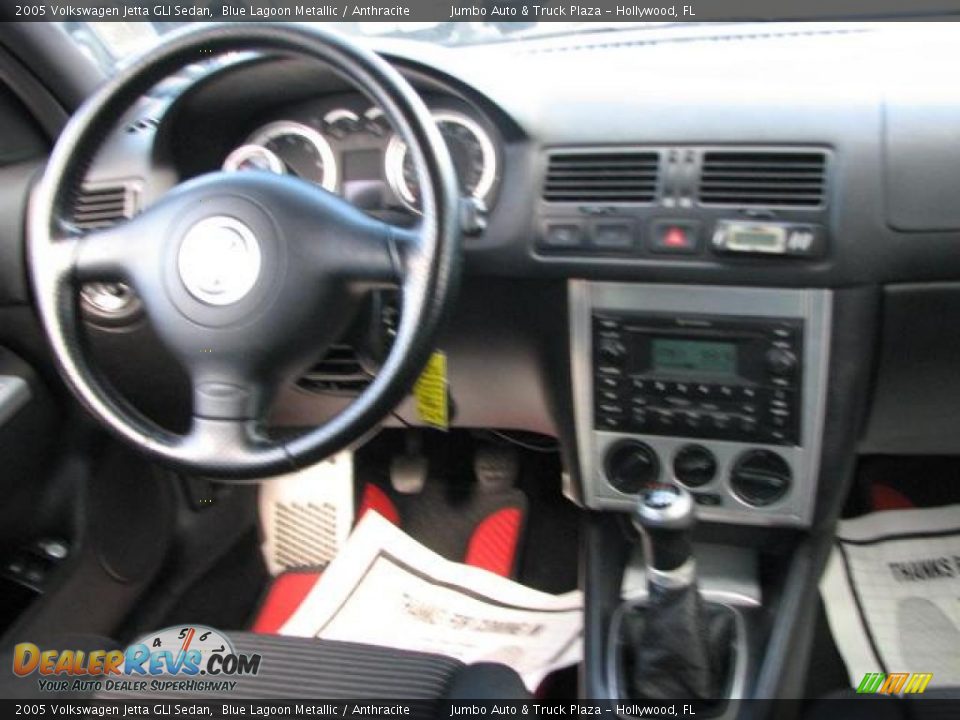 2005 Volkswagen Jetta GLI Sedan Blue Lagoon Metallic / Anthracite Photo #16