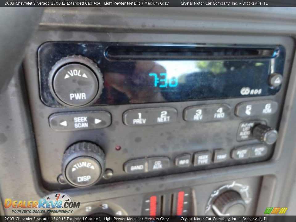 2003 Chevrolet Silverado 1500 LS Extended Cab 4x4 Light Pewter Metallic / Medium Gray Photo #26