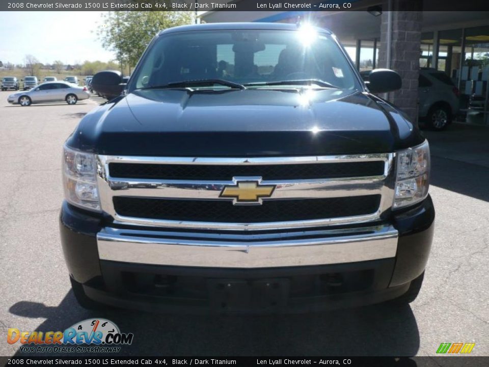 2008 Chevrolet Silverado 1500 LS Extended Cab 4x4 Black / Dark Titanium Photo #3