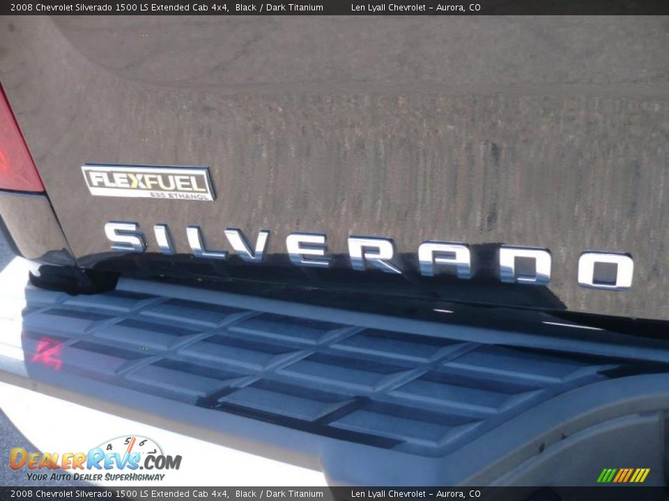 2008 Chevrolet Silverado 1500 LS Extended Cab 4x4 Black / Dark Titanium Photo #12