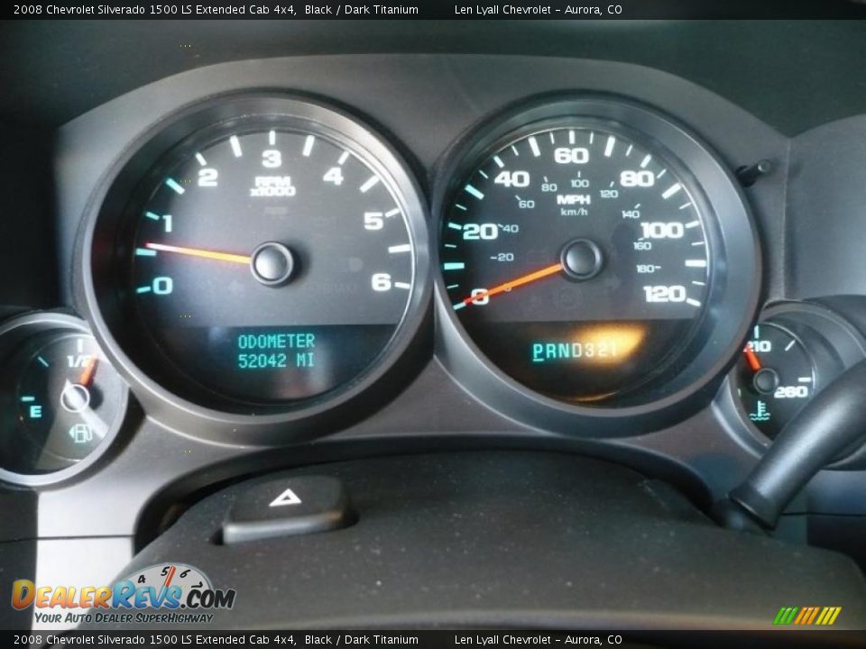 2008 Chevrolet Silverado 1500 LS Extended Cab 4x4 Black / Dark Titanium Photo #26