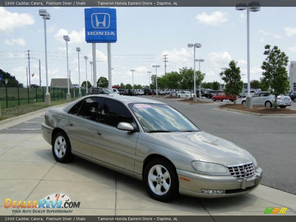 1999 Cadillac Catera Platinum Silver / Shale Photo #2