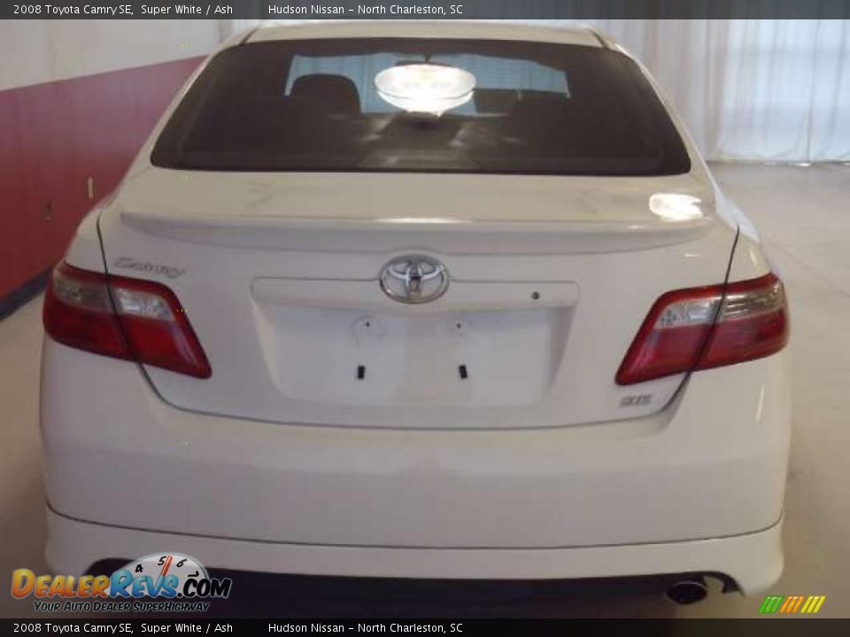 2008 Toyota Camry SE Super White / Ash Photo #6