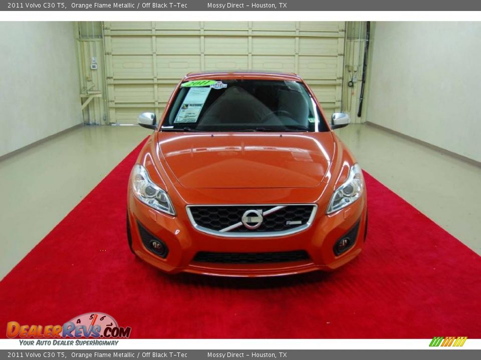 2011 Volvo C30 T5 Orange Flame Metallic / Off Black T-Tec Photo #2