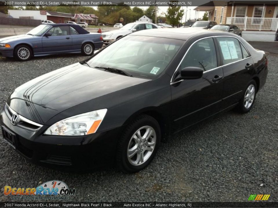 2007 Honda accord exl black #7