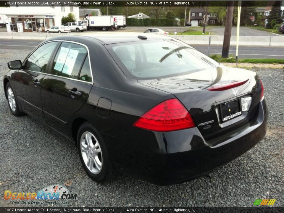 2007 Honda Accord EX-L Sedan Nighthawk Black Pearl / Black Photo #2