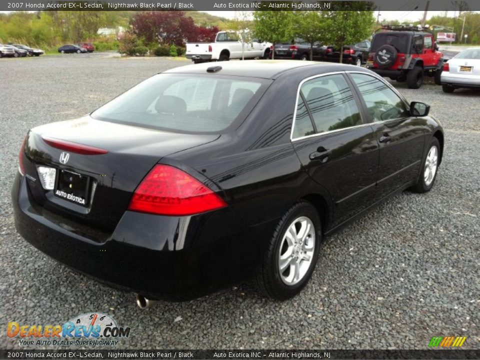 2007 Honda Accord EX-L Sedan Nighthawk Black Pearl / Black Photo #3