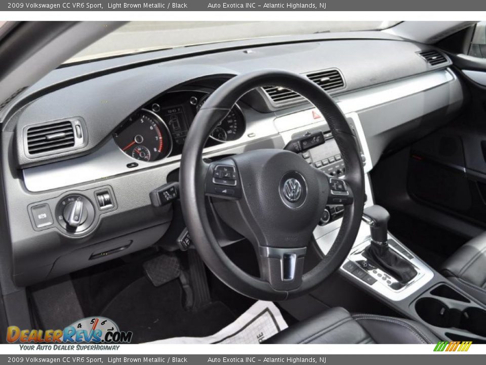 Black Interior - 2009 Volkswagen CC VR6 Sport Photo #5