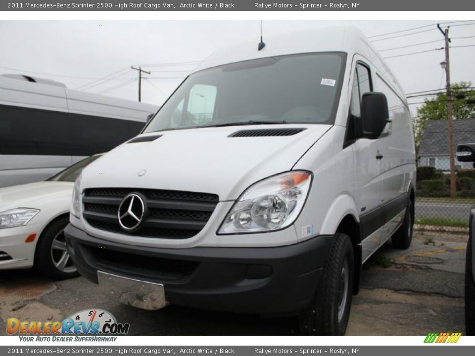 2011 Mercedes-Benz Sprinter 2500 High Roof Cargo Van Arctic White / Black Photo #1
