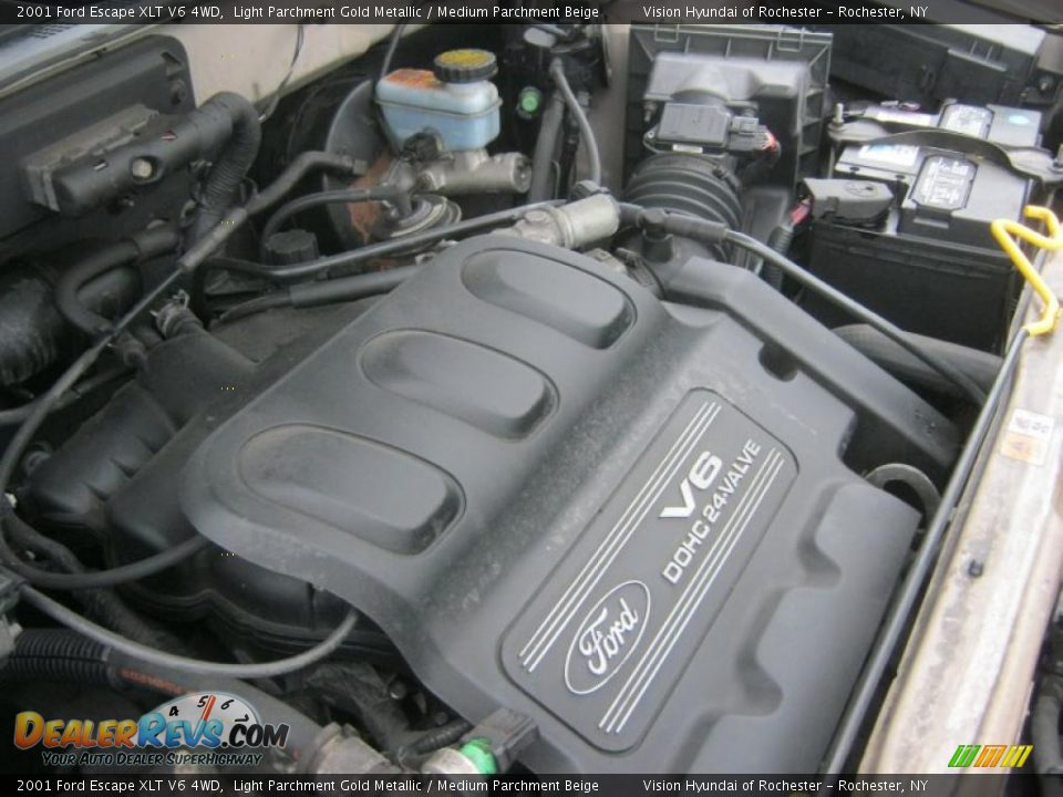 2001 Ford Escape XLT V6 4WD 3.0 Liter DOHC 24-Valve V6 Engine Photo #13
