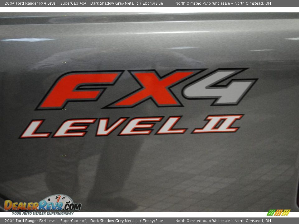 2004 Ford Ranger FX4 Level II SuperCab 4x4 Dark Shadow Grey Metallic / Ebony/Blue Photo #10