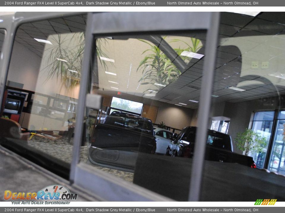 2004 Ford Ranger FX4 Level II SuperCab 4x4 Dark Shadow Grey Metallic / Ebony/Blue Photo #13
