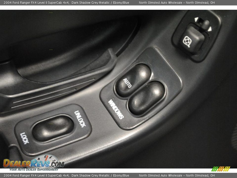 2004 Ford Ranger FX4 Level II SuperCab 4x4 Dark Shadow Grey Metallic / Ebony/Blue Photo #21