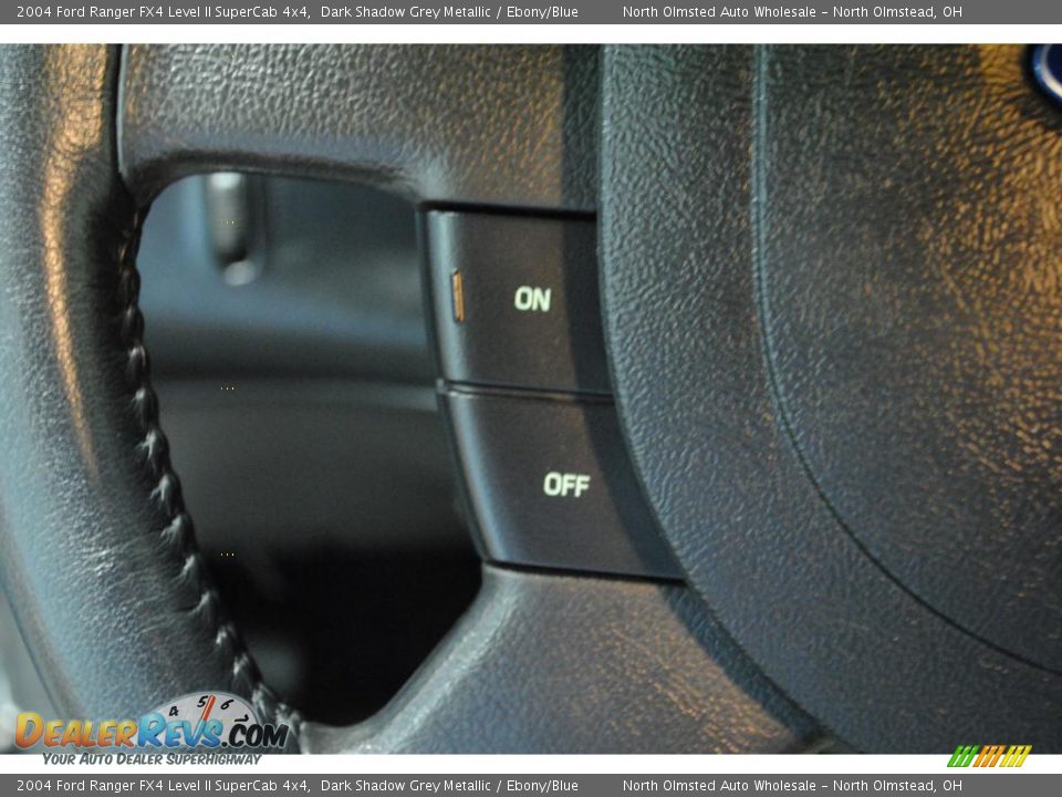 2004 Ford Ranger FX4 Level II SuperCab 4x4 Dark Shadow Grey Metallic / Ebony/Blue Photo #24