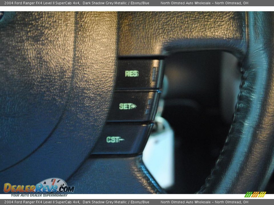 2004 Ford Ranger FX4 Level II SuperCab 4x4 Dark Shadow Grey Metallic / Ebony/Blue Photo #25