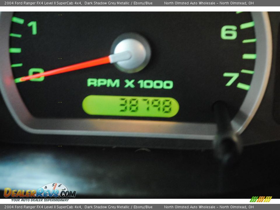 2004 Ford Ranger FX4 Level II SuperCab 4x4 Dark Shadow Grey Metallic / Ebony/Blue Photo #27