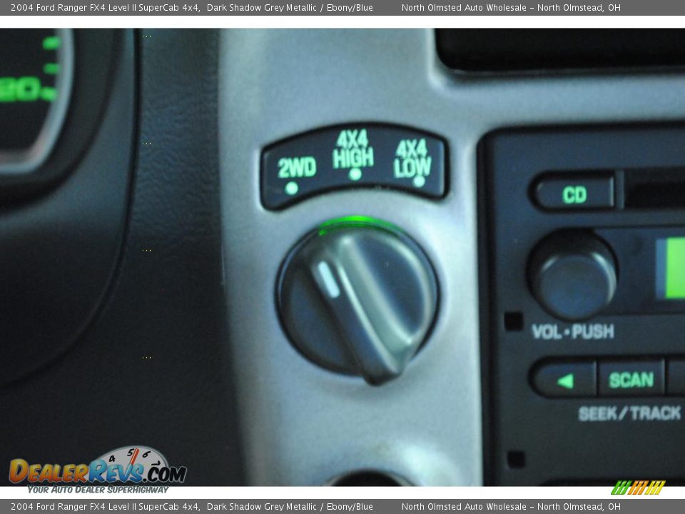 2004 Ford Ranger FX4 Level II SuperCab 4x4 Dark Shadow Grey Metallic / Ebony/Blue Photo #28