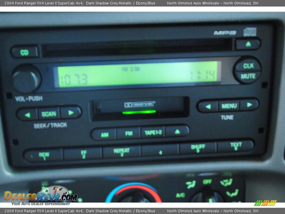 2004 Ford Ranger FX4 Level II SuperCab 4x4 Dark Shadow Grey Metallic / Ebony/Blue Photo #29
