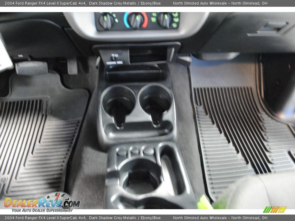 2004 Ford Ranger FX4 Level II SuperCab 4x4 Dark Shadow Grey Metallic / Ebony/Blue Photo #31