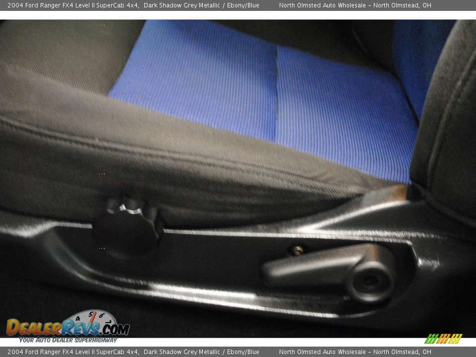 2004 Ford Ranger FX4 Level II SuperCab 4x4 Dark Shadow Grey Metallic / Ebony/Blue Photo #33