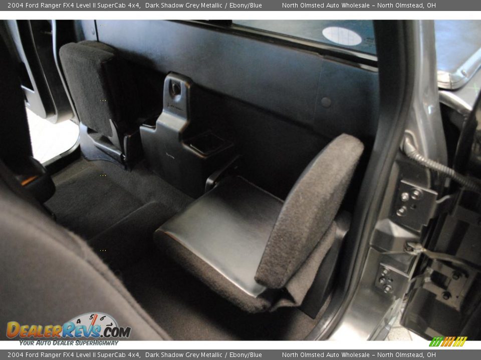2004 Ford Ranger FX4 Level II SuperCab 4x4 Dark Shadow Grey Metallic / Ebony/Blue Photo #35