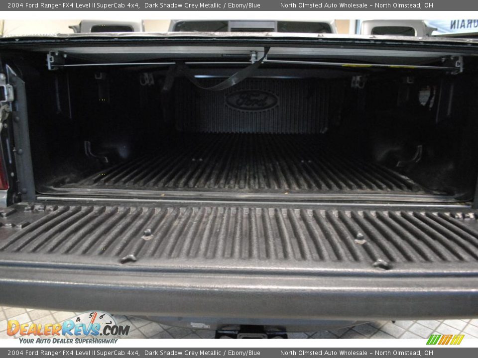 2004 Ford Ranger FX4 Level II SuperCab 4x4 Dark Shadow Grey Metallic / Ebony/Blue Photo #36