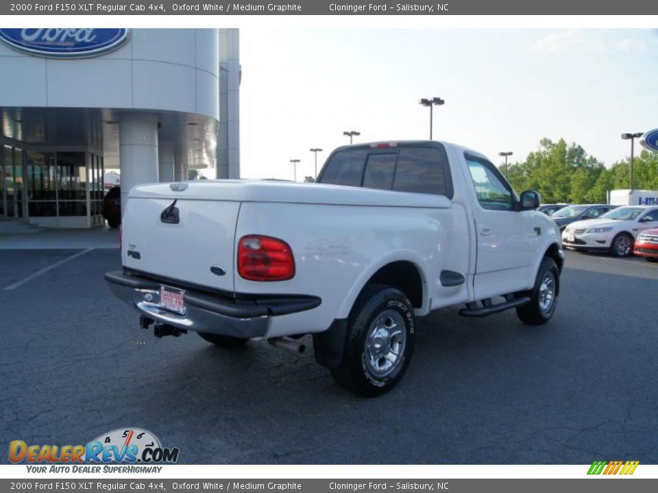 2000 Ford F150 XLT Regular Cab 4x4 Oxford White / Medium Graphite Photo #3