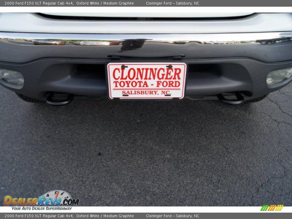 2000 Ford F150 XLT Regular Cab 4x4 Oxford White / Medium Graphite Photo #14